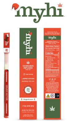 Holiday Gingerbread Stir Stick Single