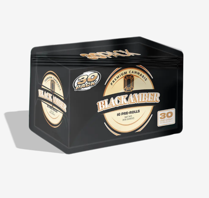 30 Pack - 30x1g Pre-roll - Black Amber