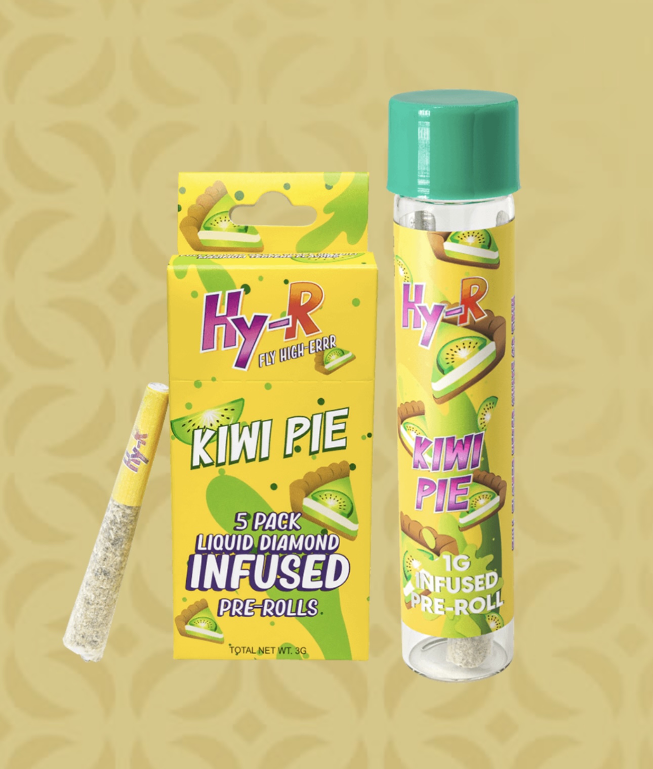 HY-R: Kiwi Pie 1G Infused Preroll