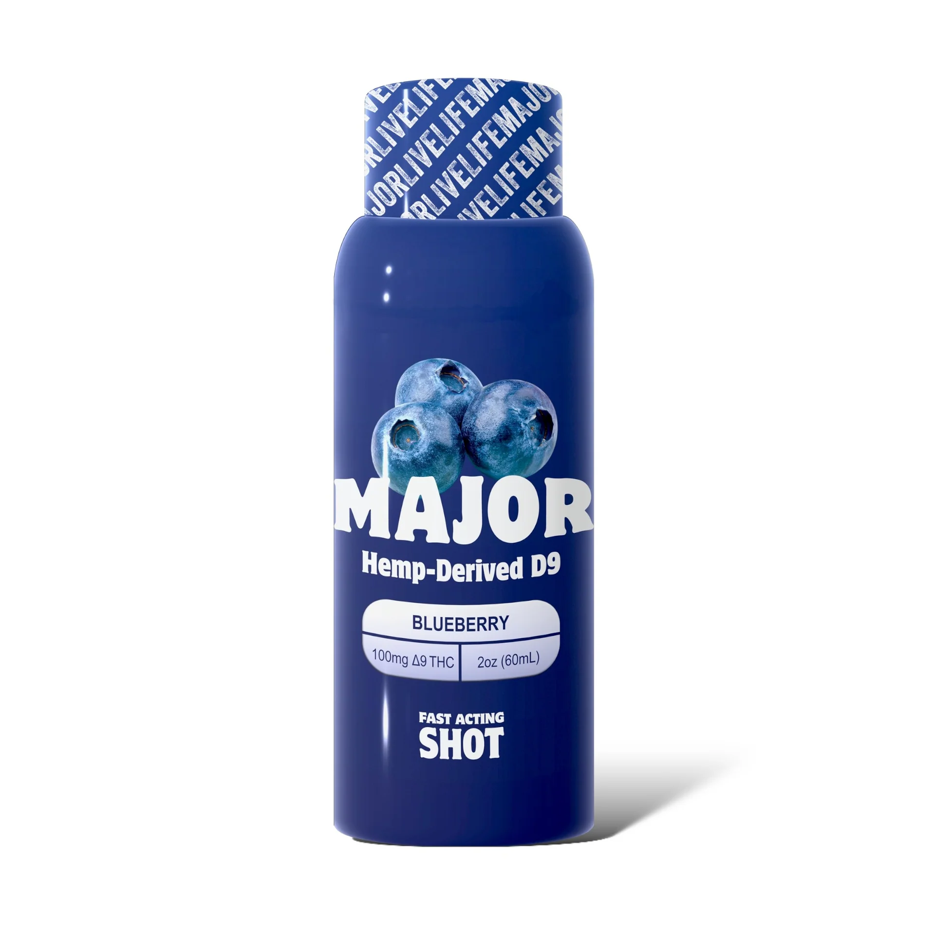 Major | Fast Acting Shot | Blueberry | 100mg