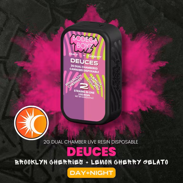 Brooklyn Cherries X Lemon Cherry Gelato Live Resin Dual Chamber | AIO | Deuces | Sativa X Indica