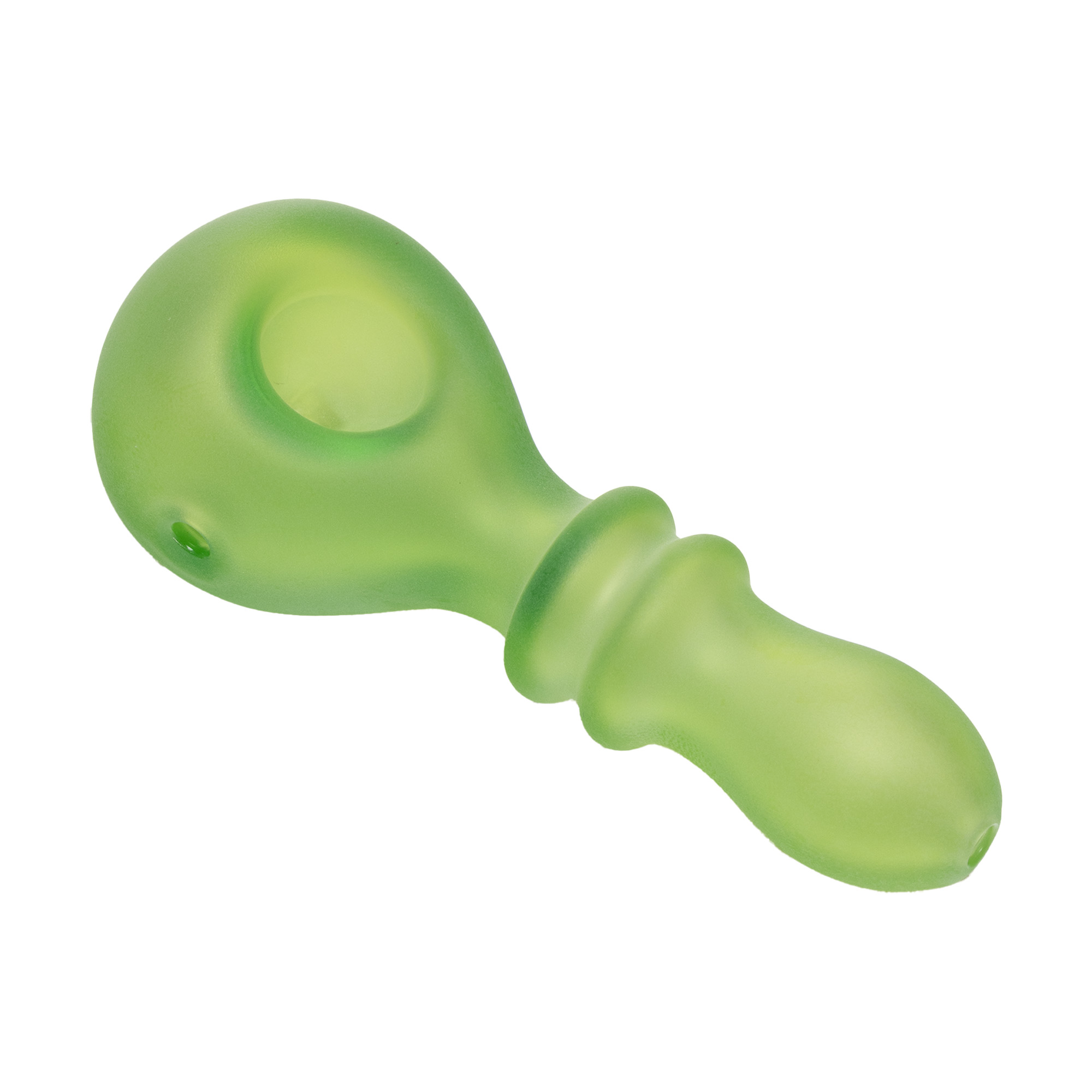 Sandblasted Double Ring Spoon Matrix Green