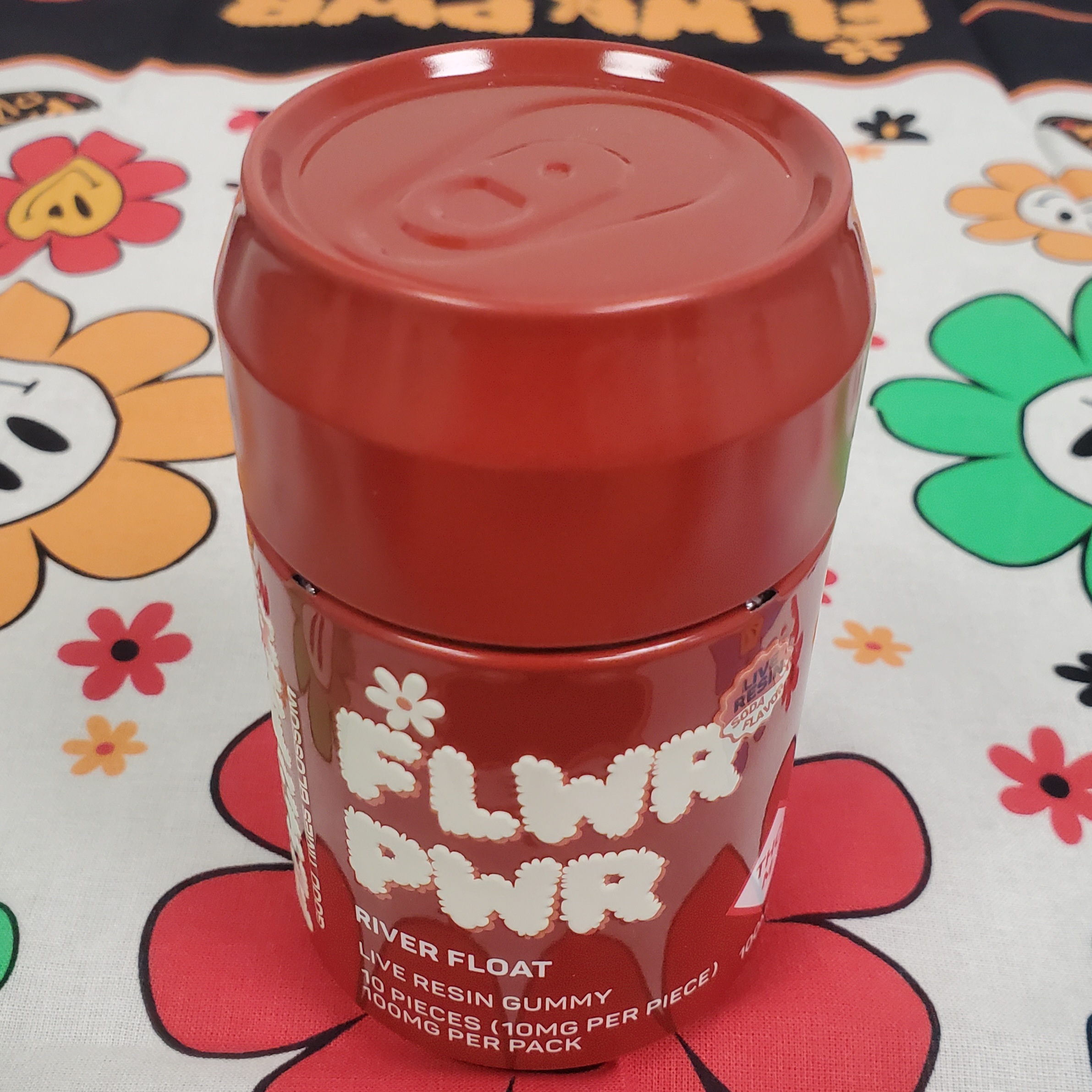 FLWR PWR: 100mg Live Resin Gummies Soda Flavors (River Float)