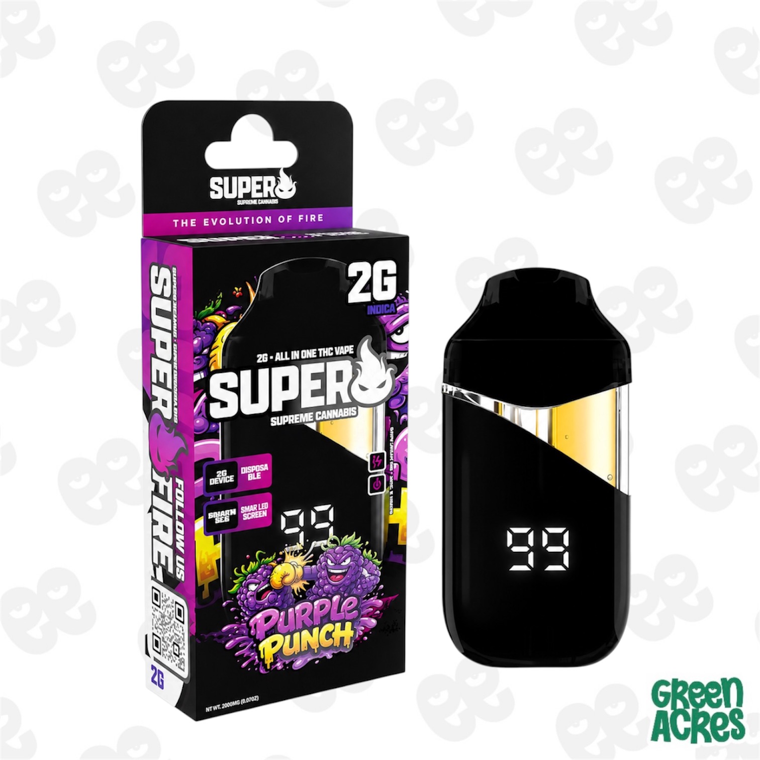 Superfire: Purple Punch 2G Vape Disposable