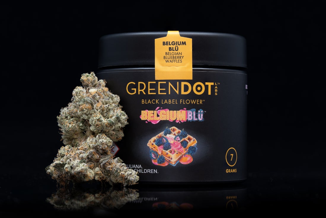 Green Dot - Flower - Belgium Blu - Black Label
