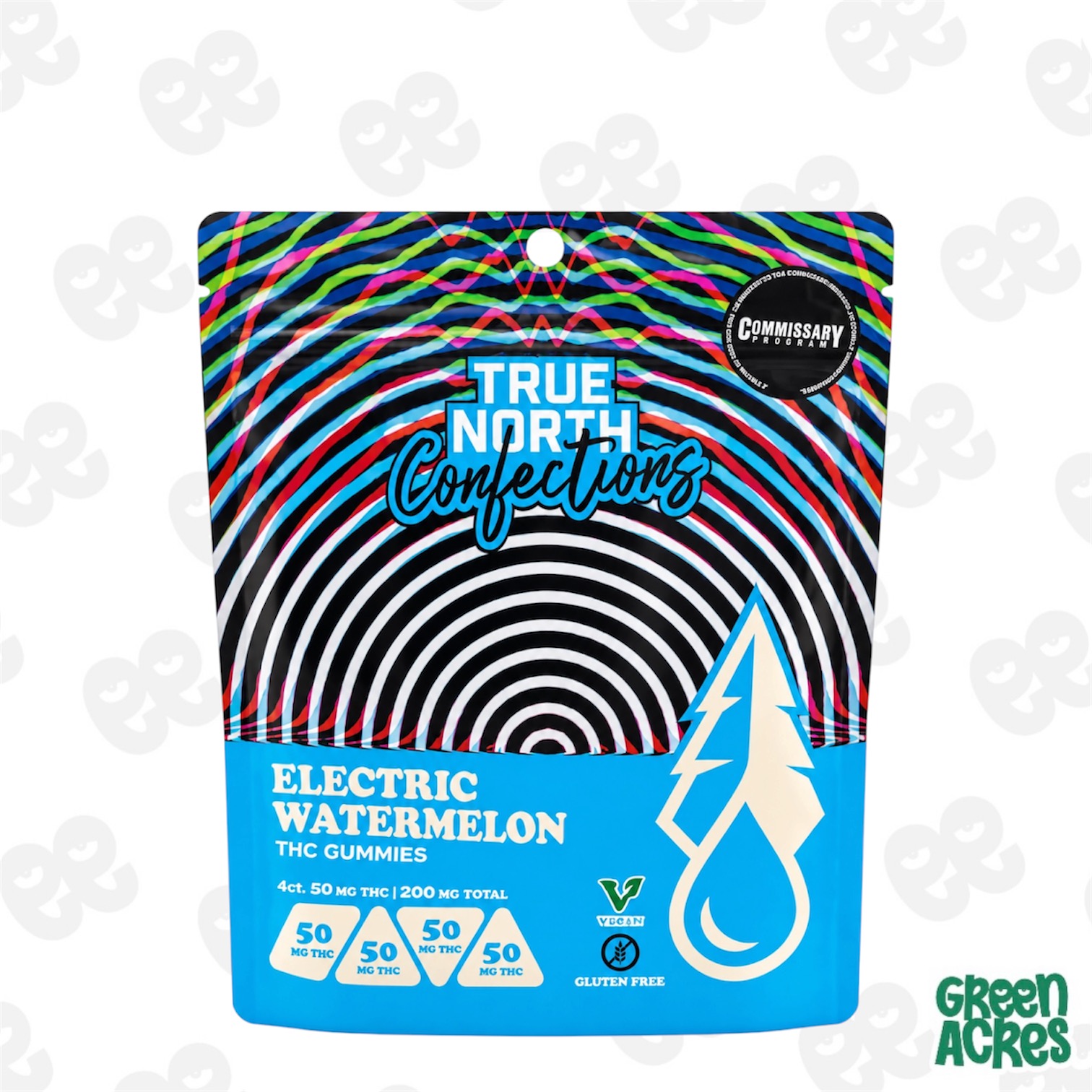 True North: Electric Watermelon Vegan Gummies 200MG