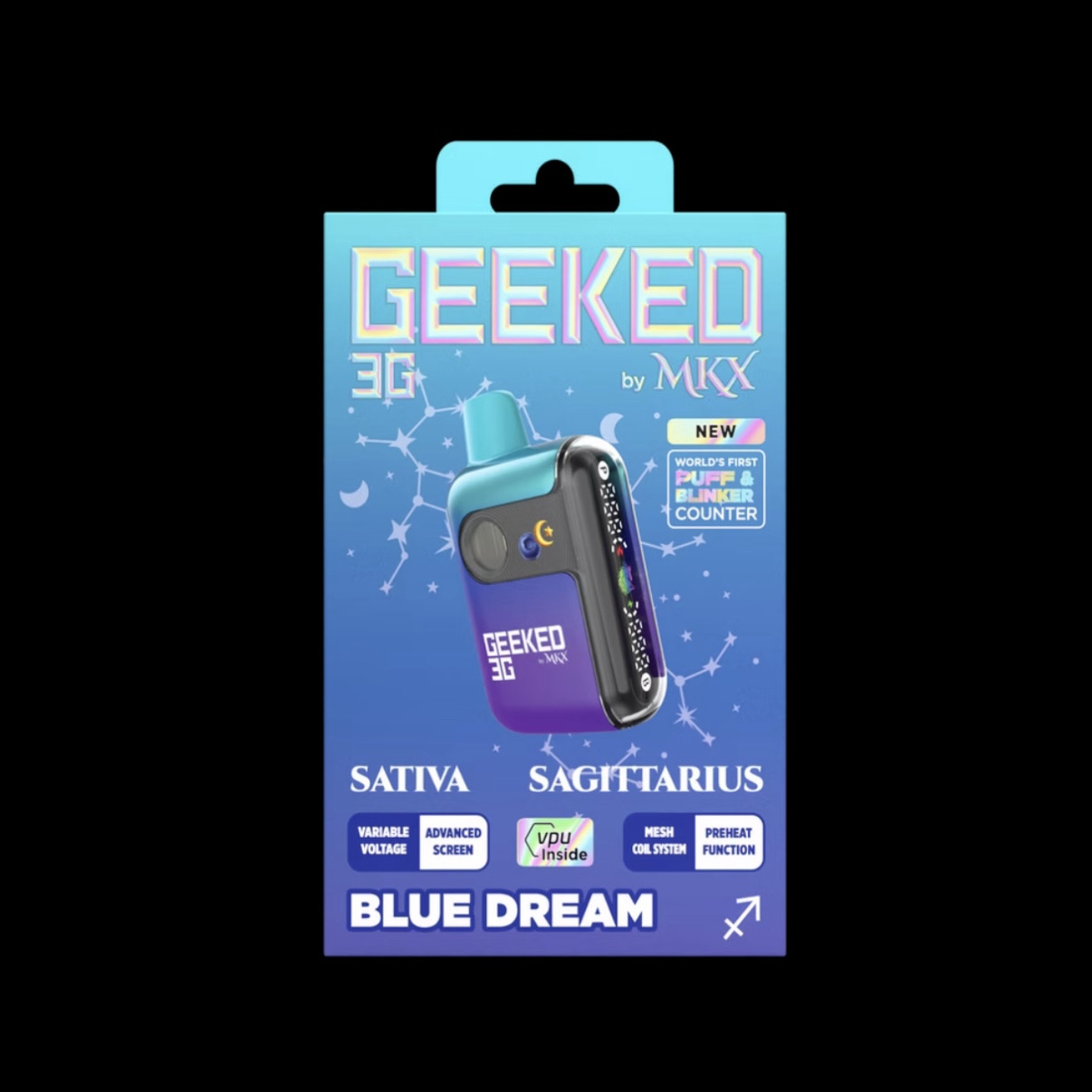 Geeked by MKX Disposable Sativa Blue Dream