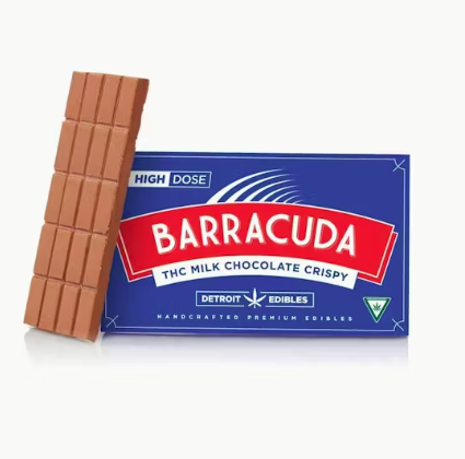 Detroit Edible Barracuda Bar Milk Chocolate Crispy 200mg HD