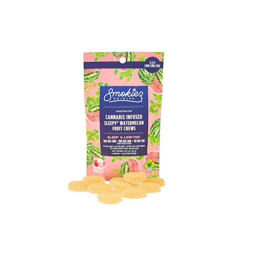 Smokiez Watermelon (Sleepy) 2:2:1 10pk Gummies