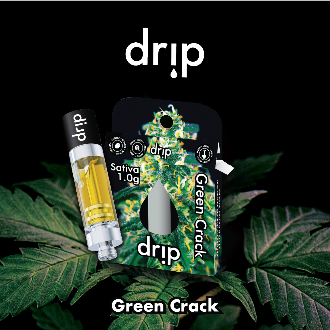 Green Crack 1g 510 Thread by Drip