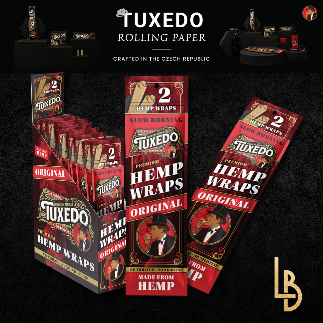 Tuxedo | Original | Premium Hemp Wraps | 2pk