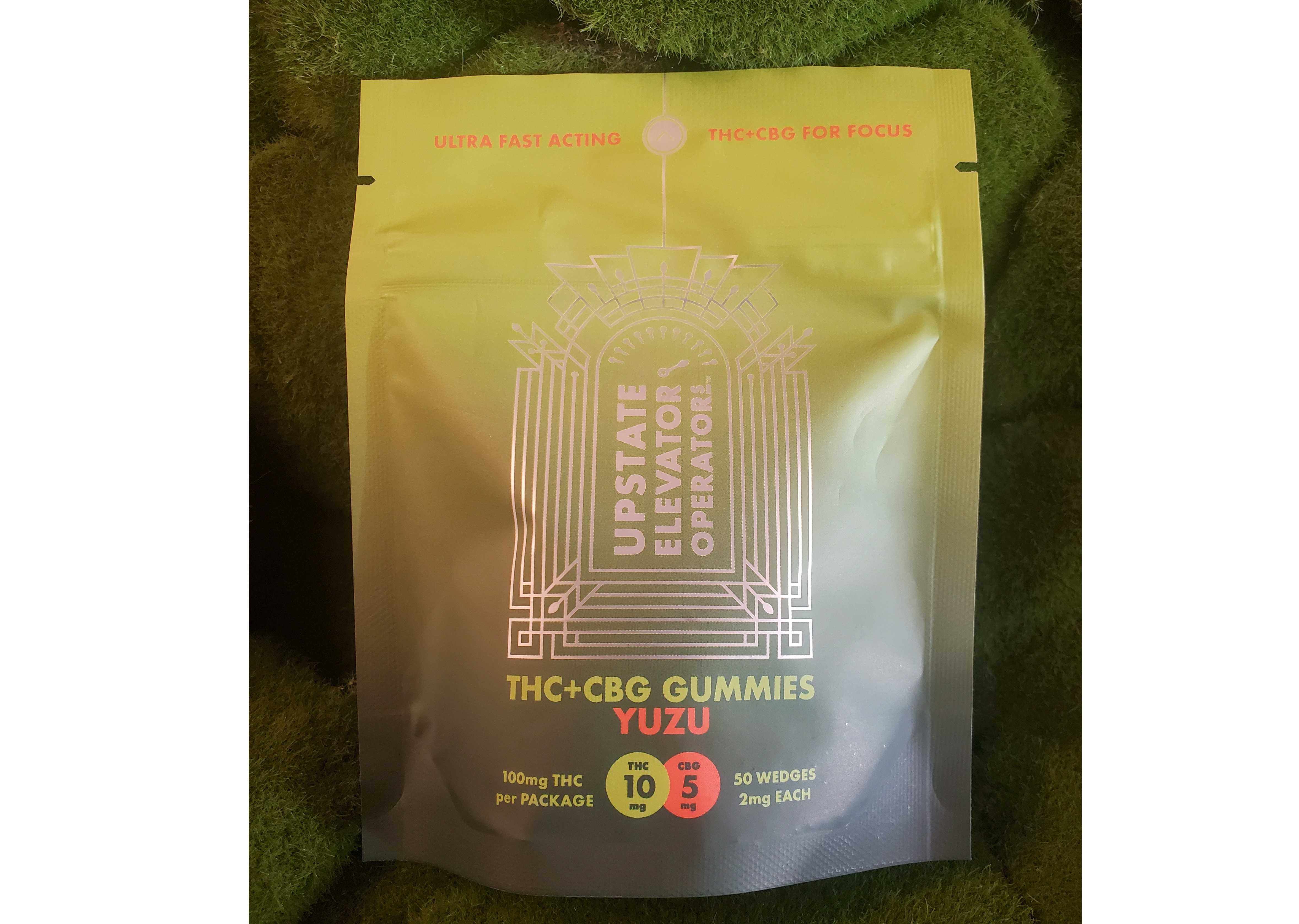 100mg Edible Pack | THC + CBG Yuzu Gummies | Upstate Elevator Operators