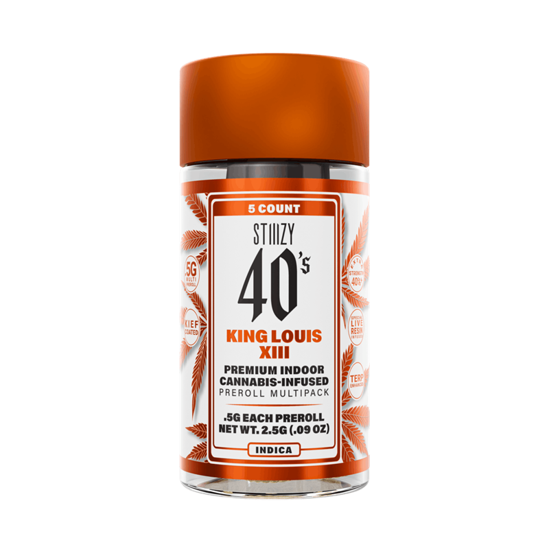 Stiiizy | King Louis XIII | .5G 40's Infused Pre-Rolls 5PK 2.5G