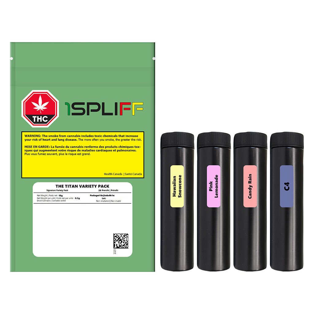 1Spliff - The Titan Variety Pack PRJs - 20x0.5g