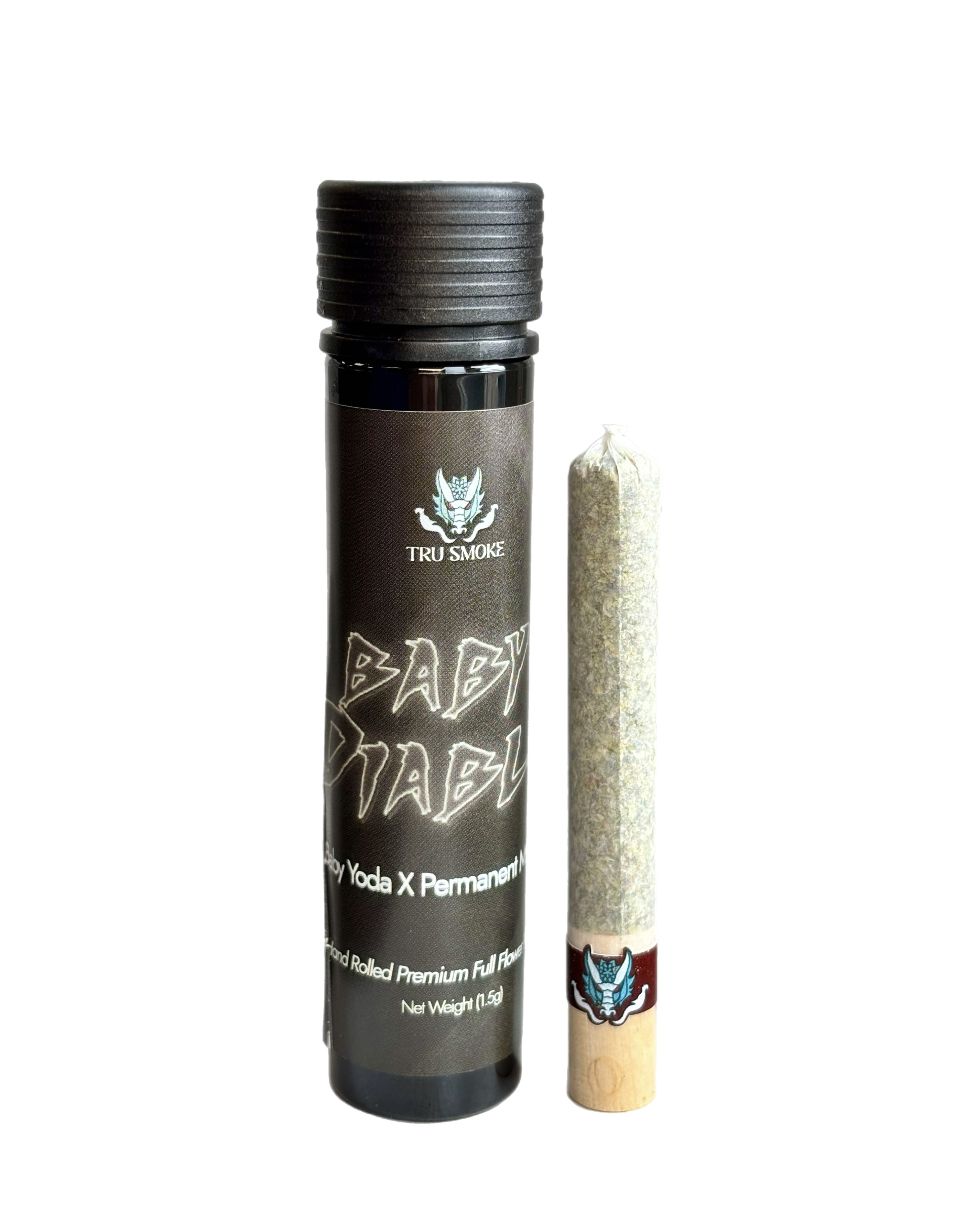 TruSmoke | Baby Diablo | Full Flower Hand Roll | 1.5g