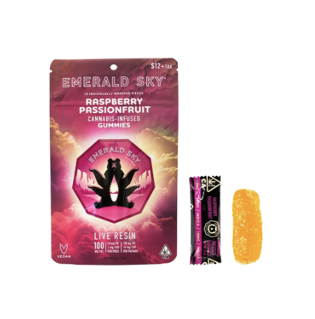 Raspberry Passionfruit Live Resin Gummies