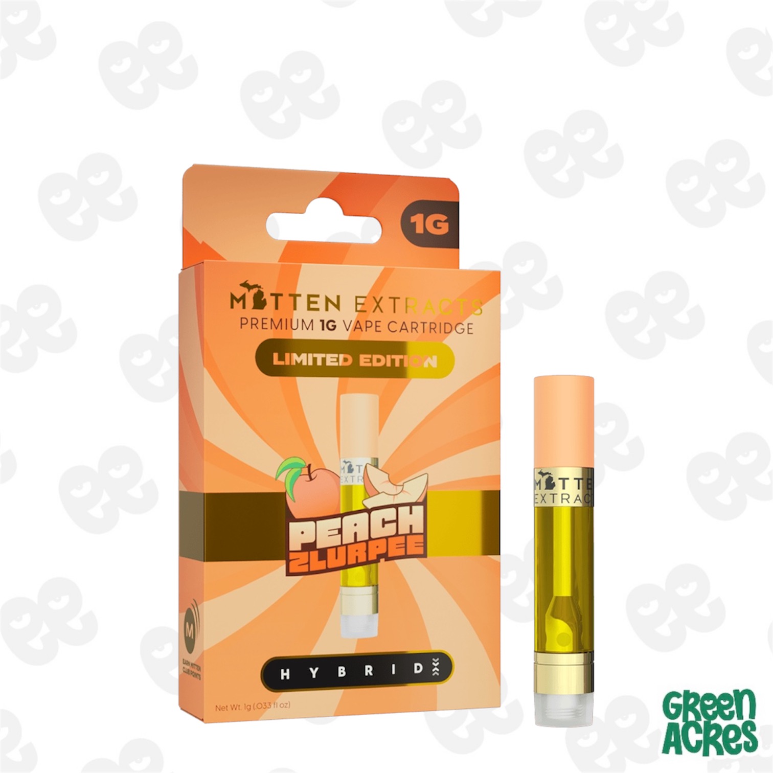 Mitten Extracts: Peach Zlurpee 1G Cartridge (I)