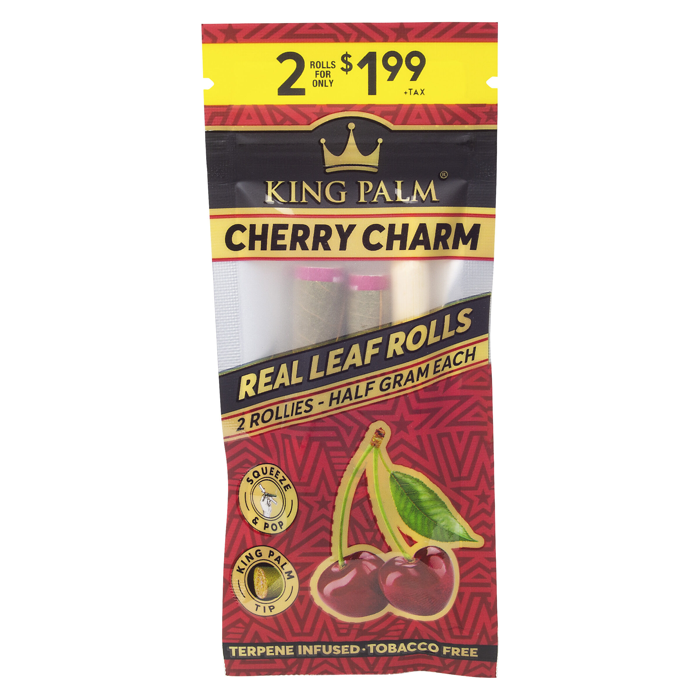 King Palm - Cherry Charm – 2 Mini Pre Rolls