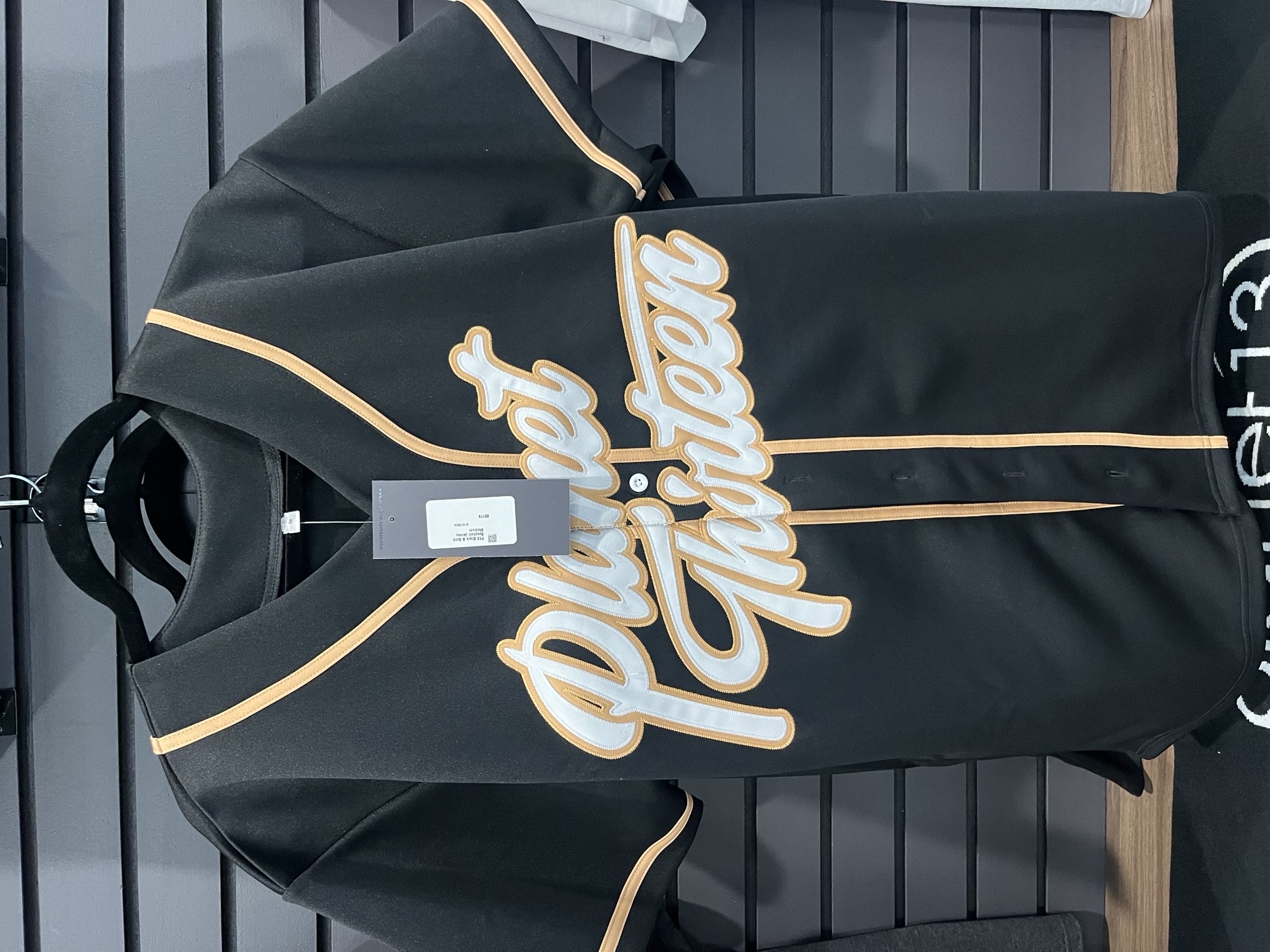 P13 Black & Gold Baseball Jersey Medium