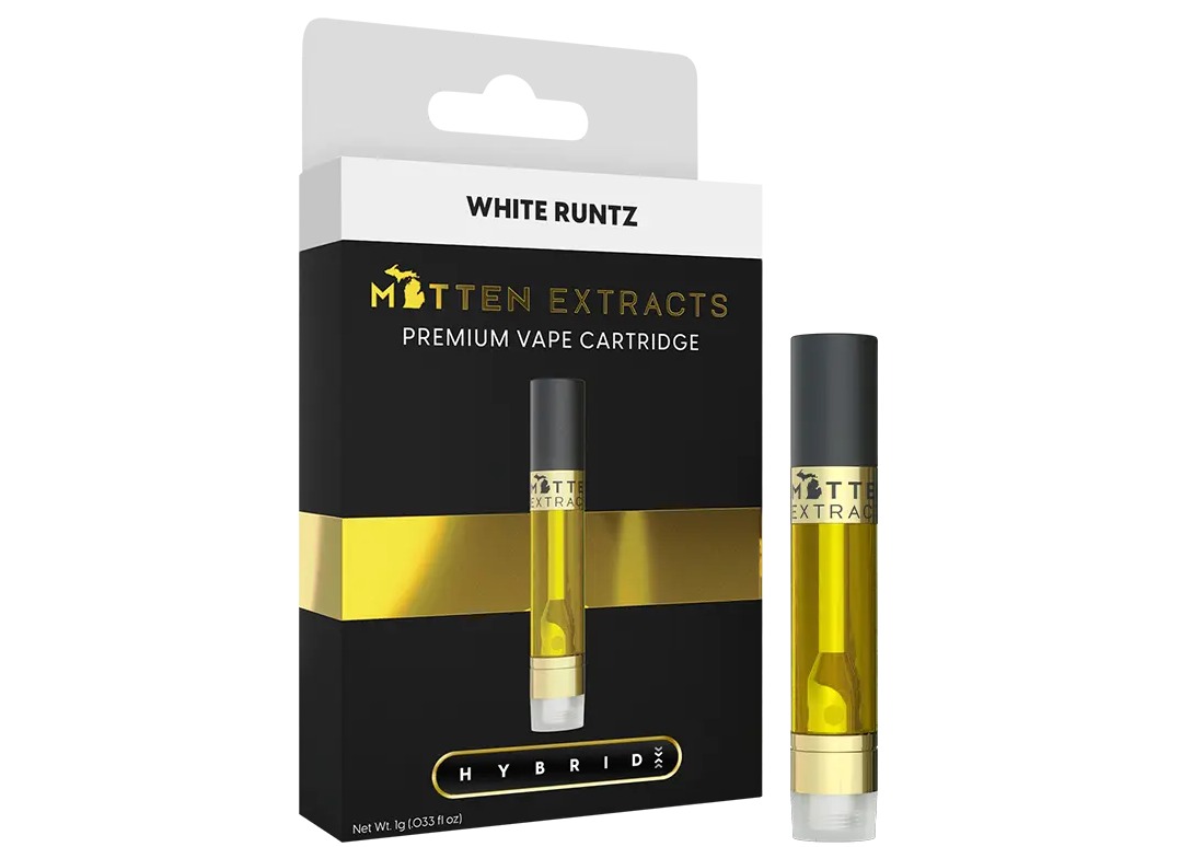 Mitten Extracts - Cartridge 1g - White Runtz - Hybrid