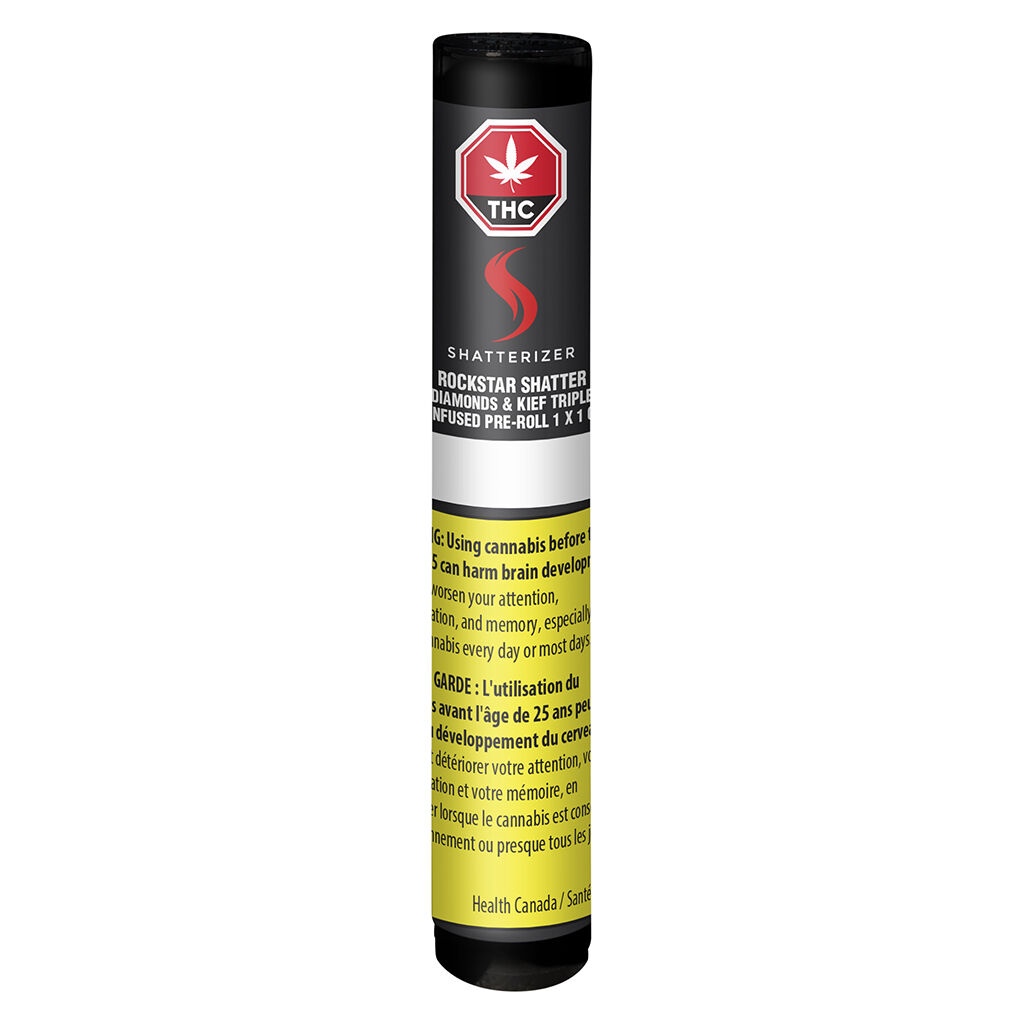 Rockstar Shatter Diamonds & Kief Triple Infused Pre-Roll | 1x1g