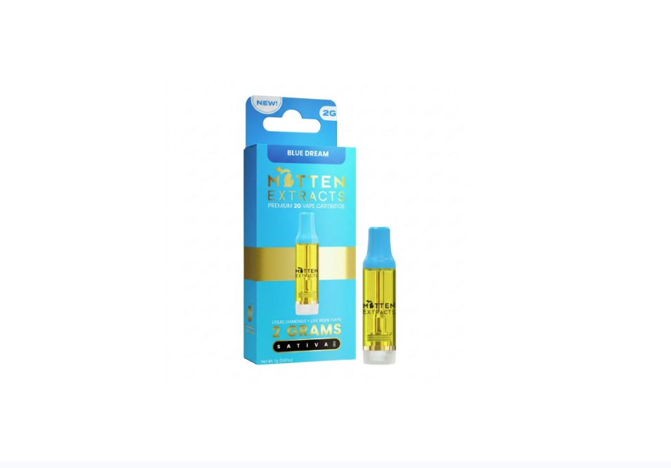 Mitten Extracts Blue Dream Vape Cart