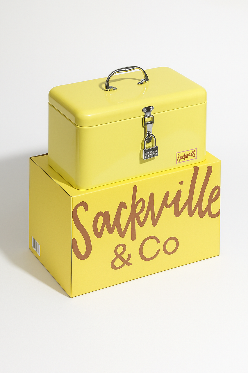 Sackville | Stash Lock Box | Yellow