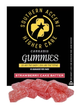 Southern Accent - Strawberry Cake Batter Gummies 200mg
