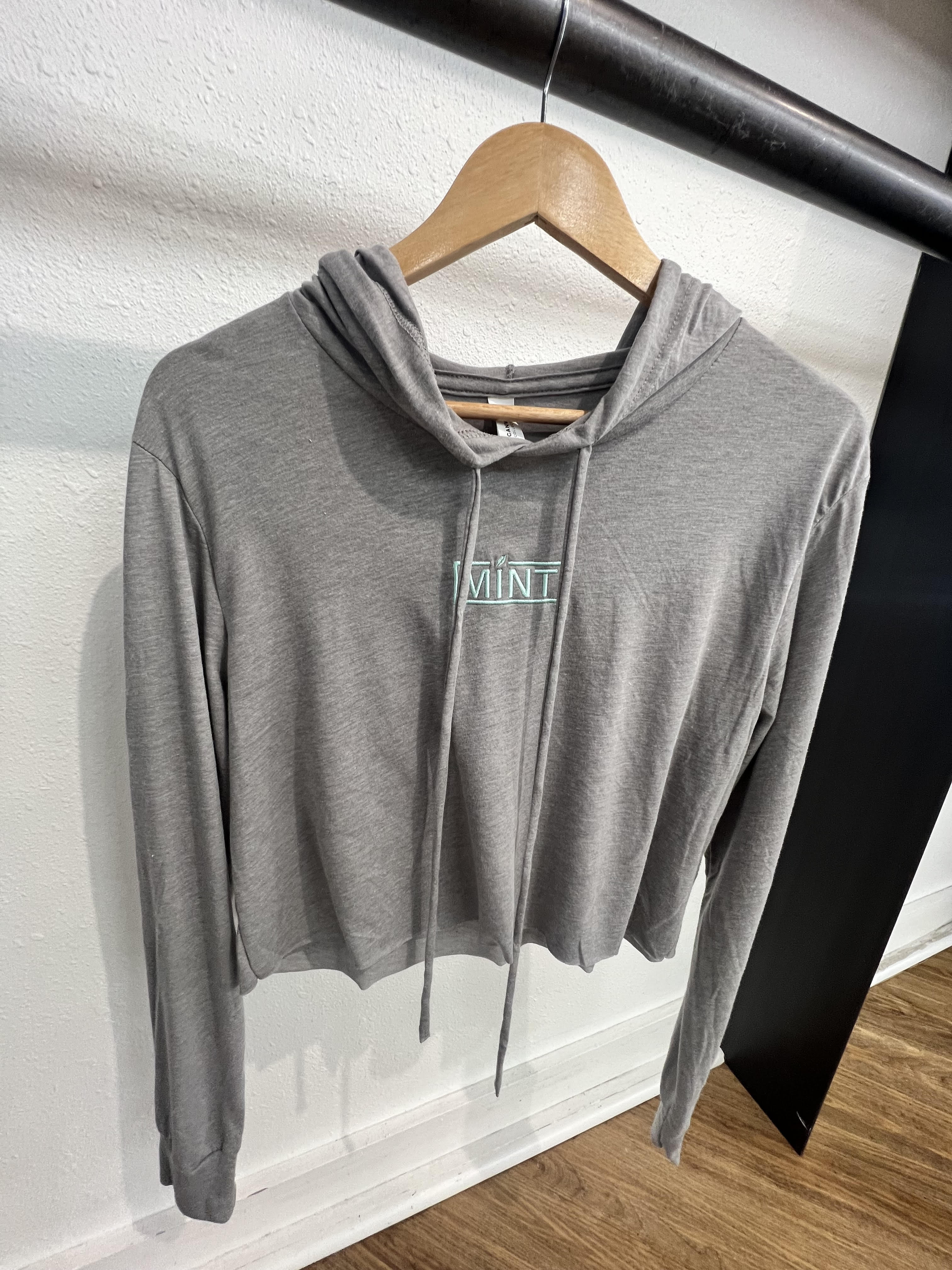 Cropped Hoodie - Grey - Medium