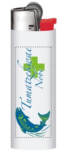 (60017) Tumatzekwae Nobe Custom BIC Lighter [WHITE]