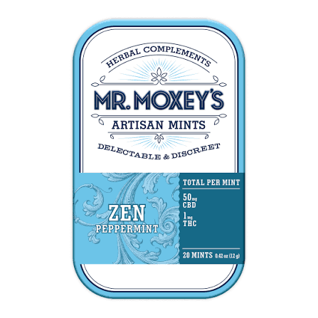 Mr. Moxey's - Peppermint Zen 50:1 CBD: THC - 20mg - 20ct