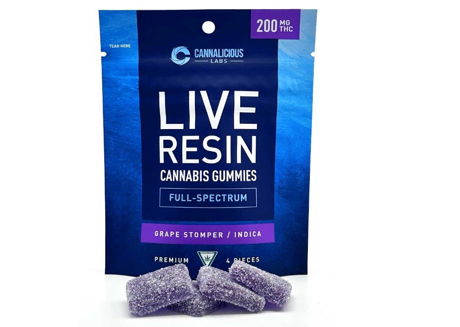 Cannalicious - Gummies - 200mg Live Resin - Grape Stomper - Indica
