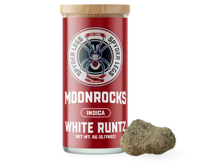 Spyder Legs Jar Moon Rocks - White Runtz