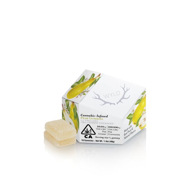 Wyld — Pear 1:1 CBG + Hybrid Enhanced Gummies - 100mg - .1g
