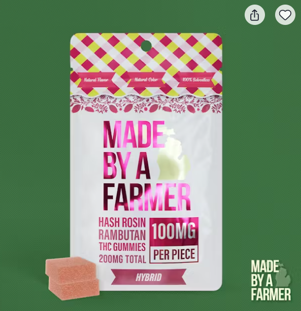 Rambutan | Infused Gummies | 200mg (2pc) | Sativa