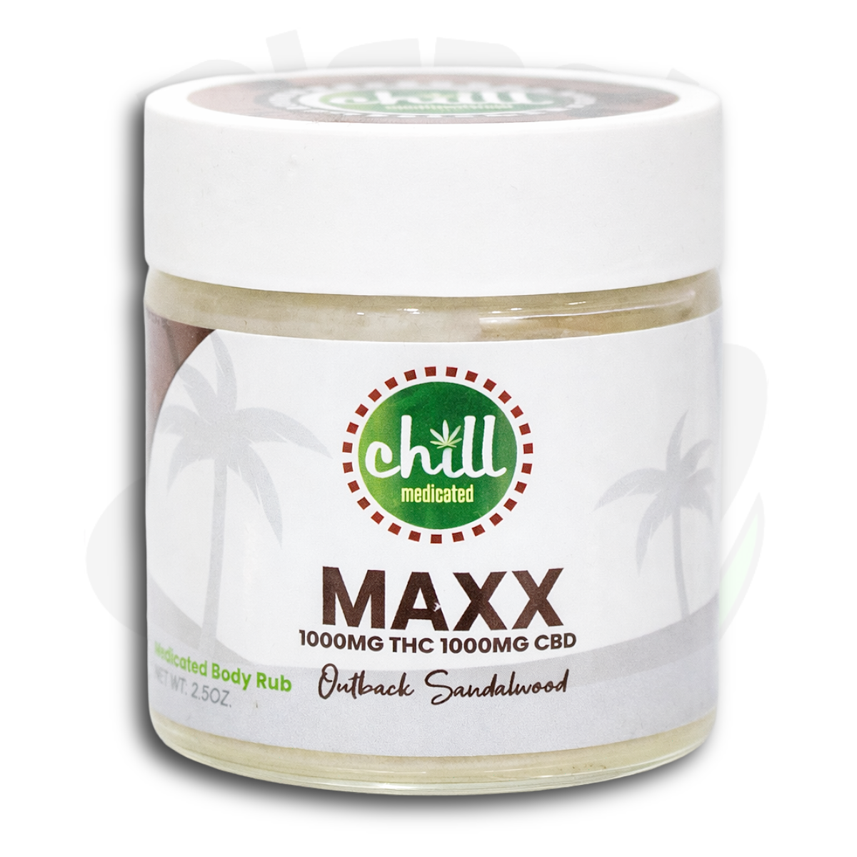 Chill Topicals | MAXX Outback Sandalwood | 1000mg THC : 1000mg CBD