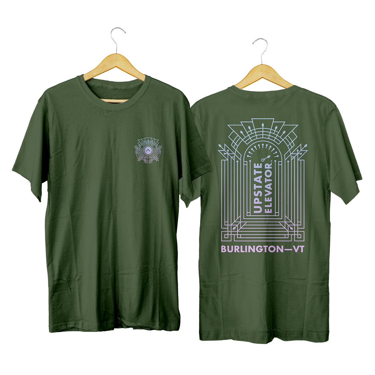 Upstate Unisex Sativa Tee, Olive (LRG)