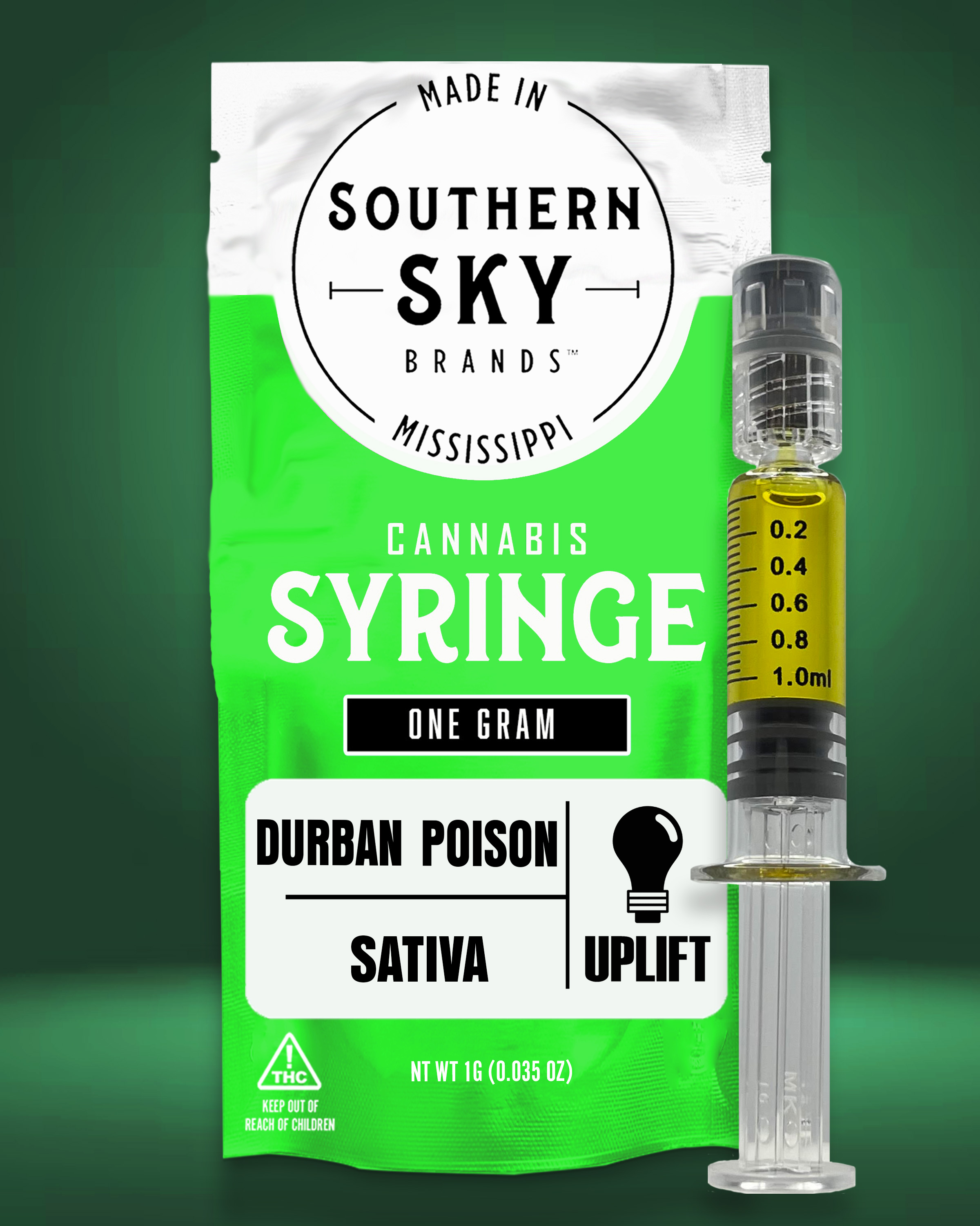 Southern Sky Brands | 1g | Durban Poison Syringe