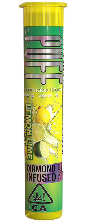 PUFF | Diamond Infused Pre roll | Lemon Lime Twist - 1g