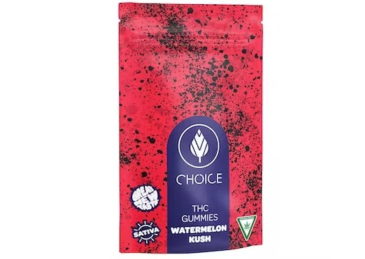 Choice Chews - Gummies - 200mg - Watermelon Kush - Sativa