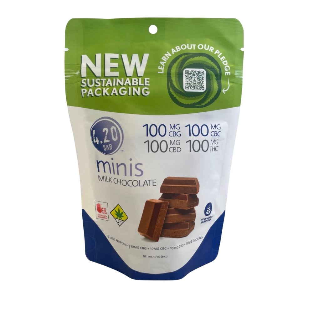 420 BAR - Milk Chocolate 1:1:1:1 10x 40MG