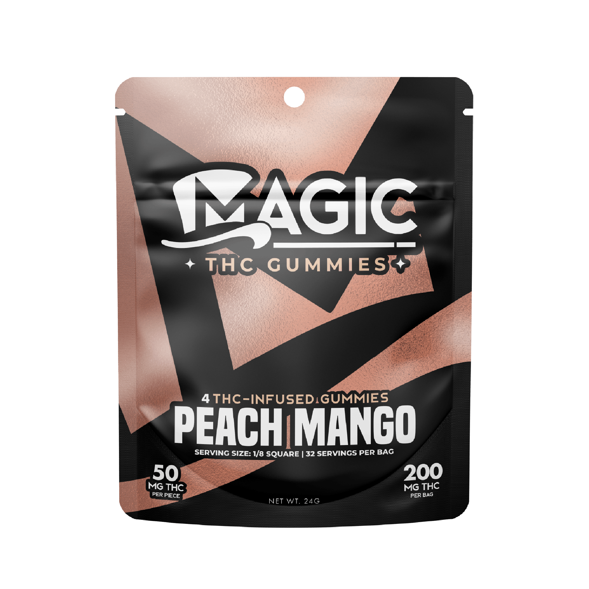 THC Gummies | Peach Mango (200mg)