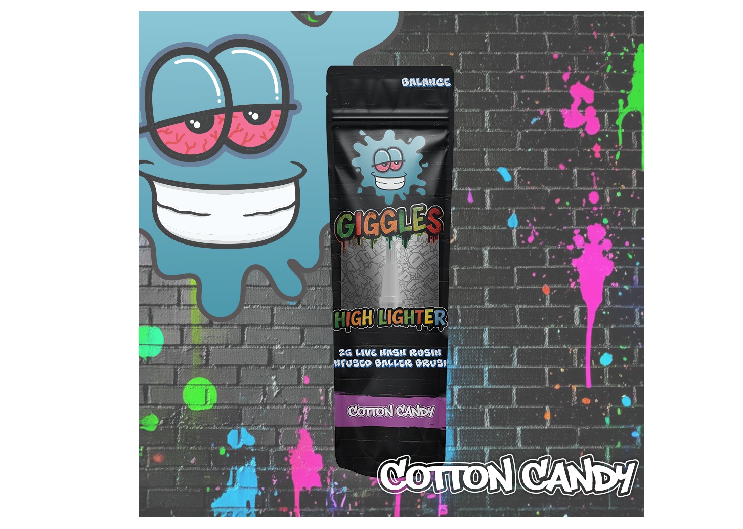 HighLighter - Hash Rosin Infused Brush 2g - Cotton Candy - Balance