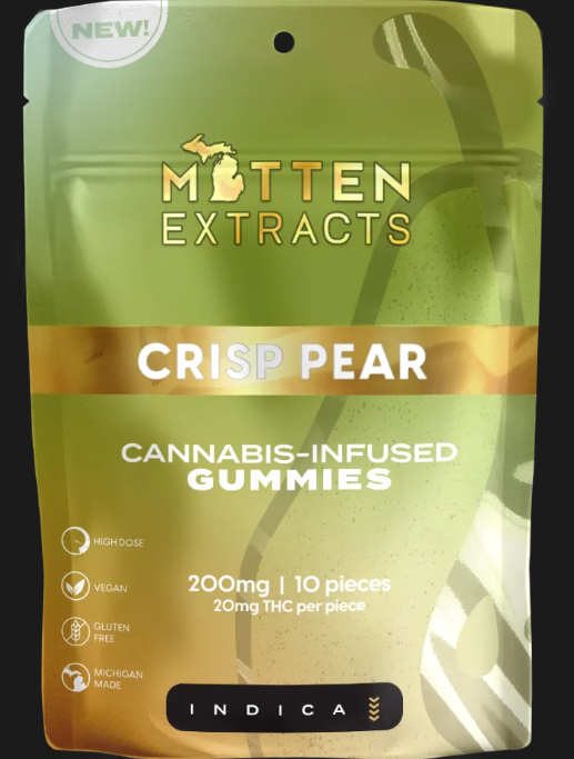 Mitten Extracts - Crisp Pear - 200mg Gummies