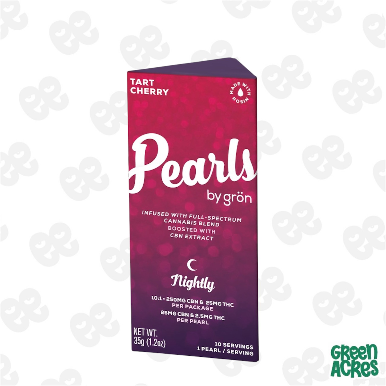 Pearls: Tart Cherry 10:1 CBN:THC 25mg Gummies