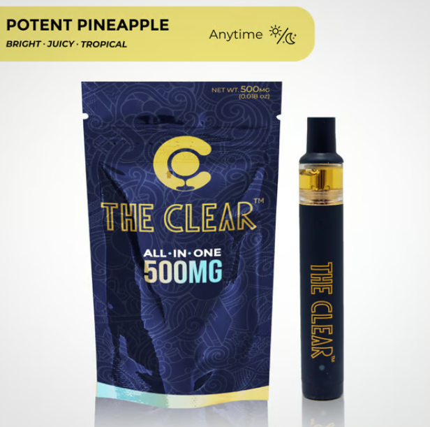 The Clear Vape Disposable 0.5g- Potent Pineapple