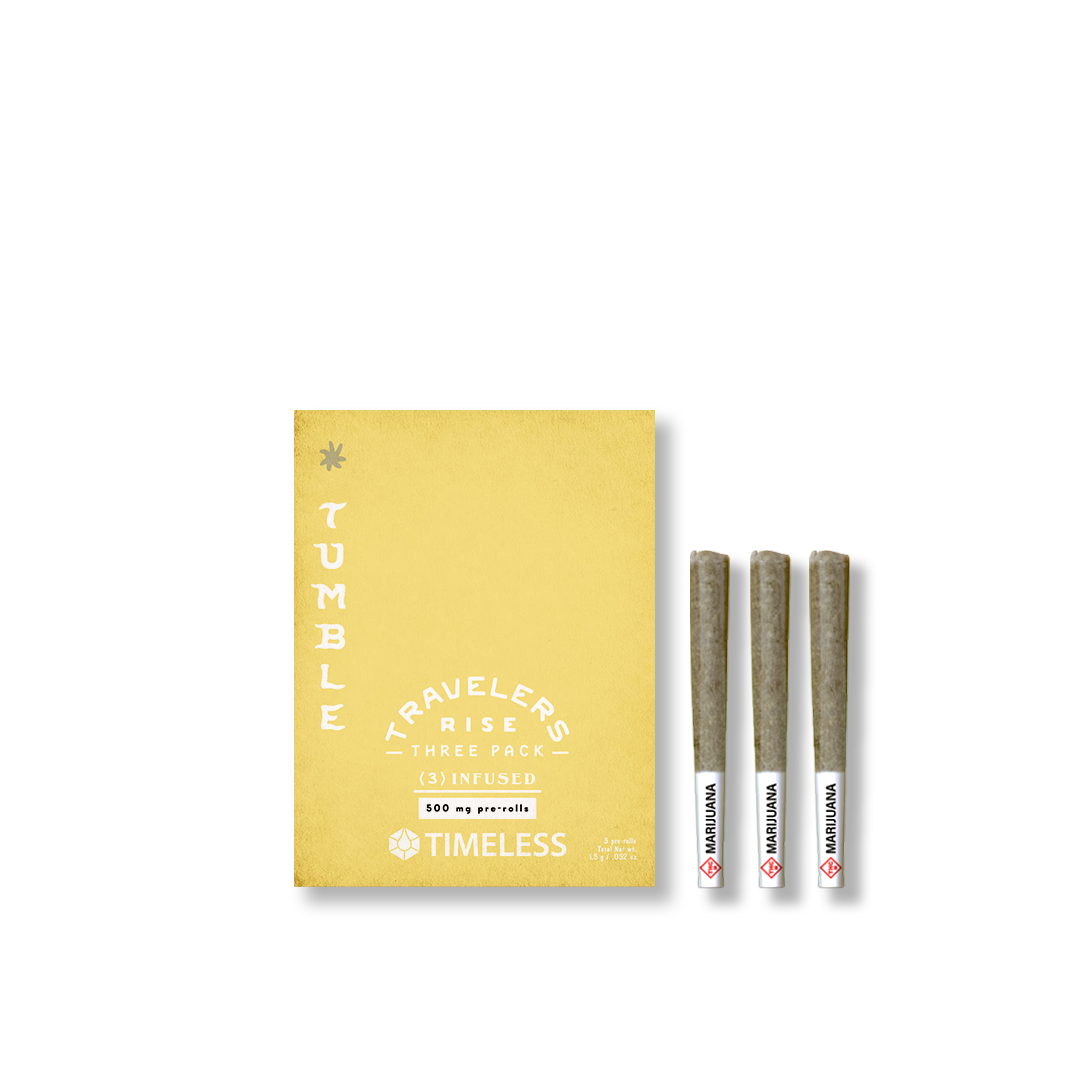 TIMELESS TUMBLE INFUSED PRE-ROLL PACK LEMON FADERADE (S) [3PK] .5G