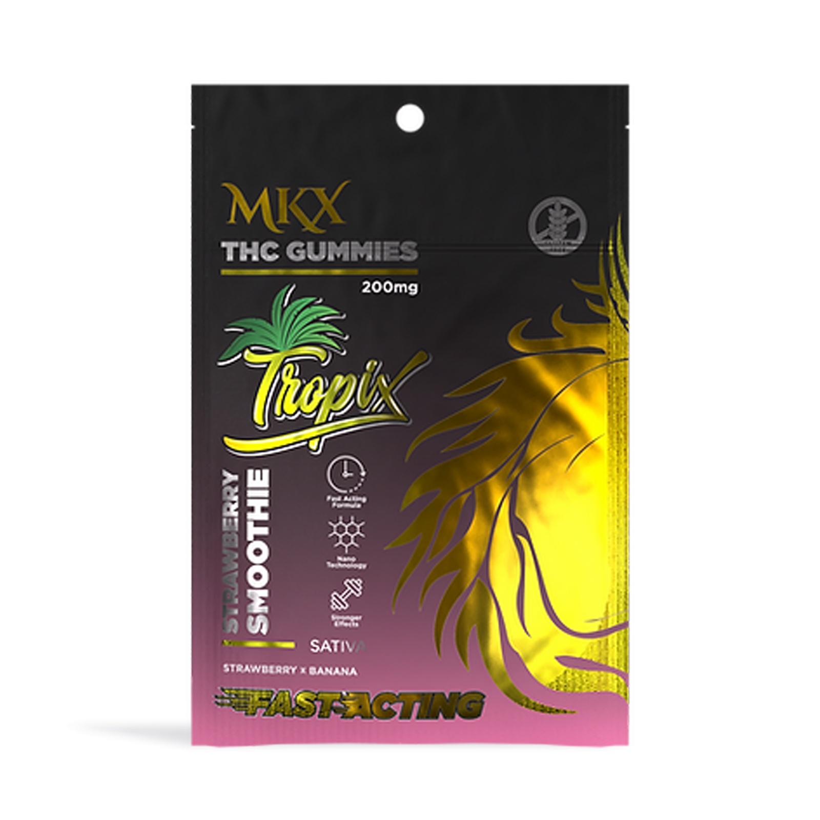 Tropix Strawberry Smoothie Gummies | 200mg