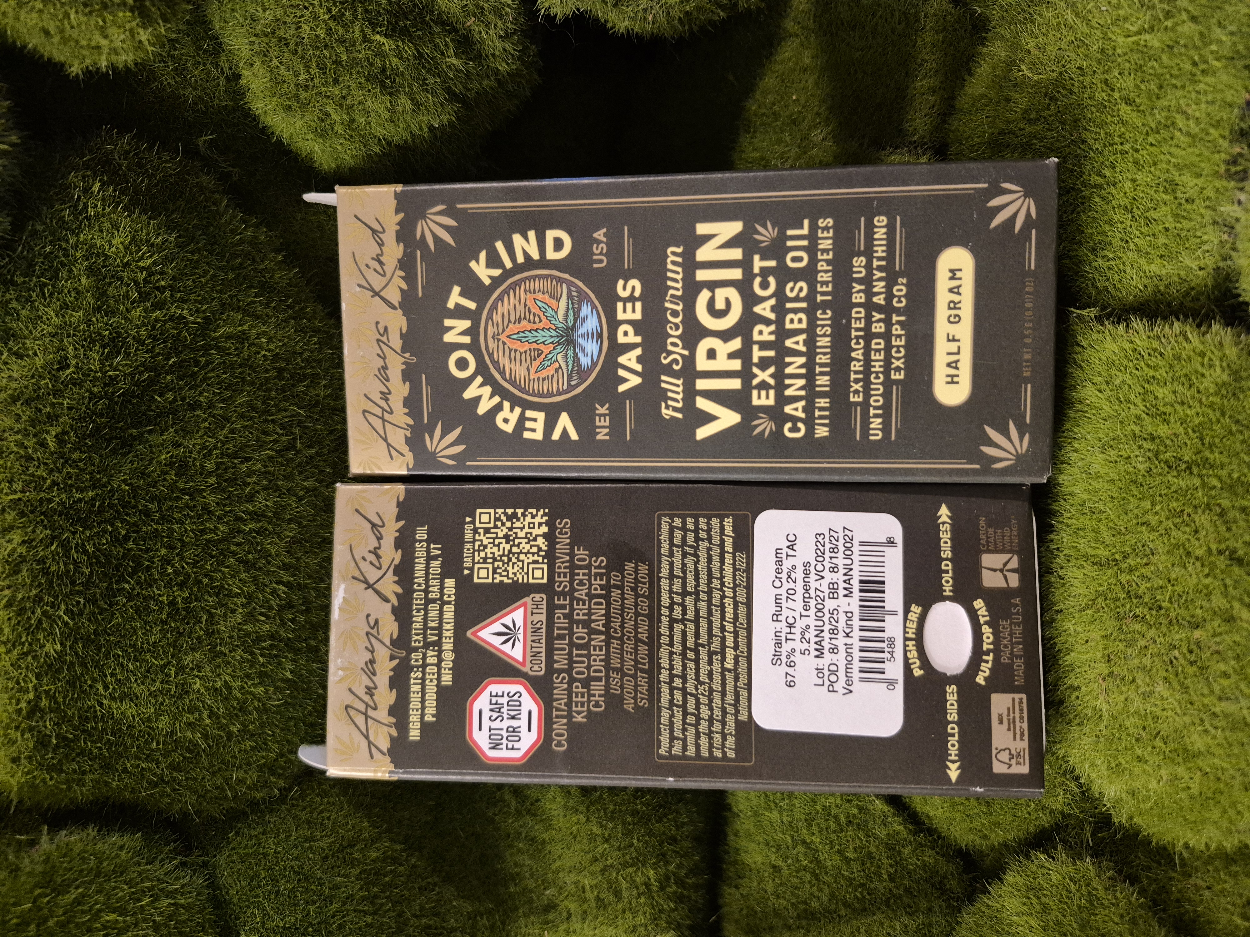 Cannabis Oil Vape Cart | Rum Cream