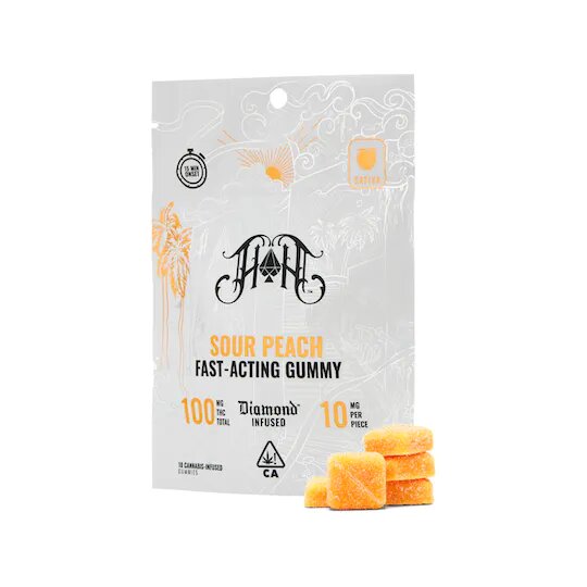 Sour Peach Gummies HH